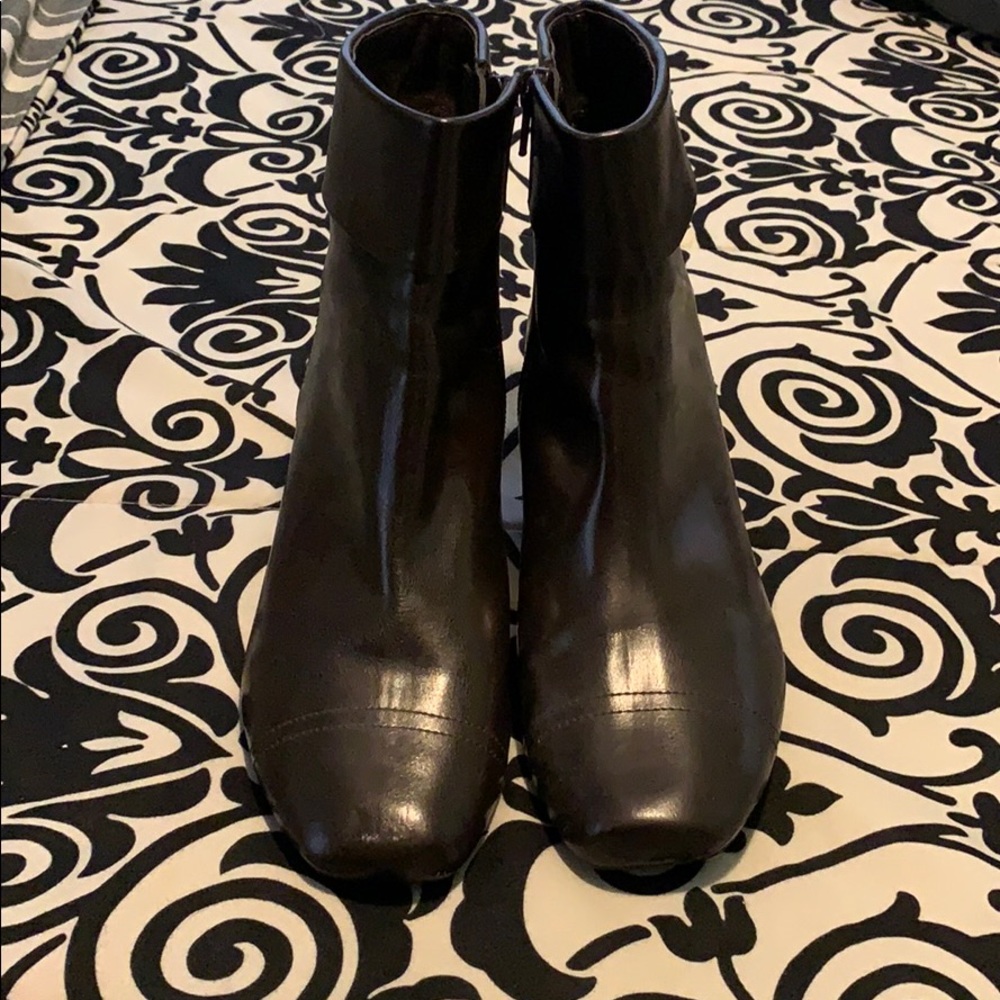 Ruby And Bloom Brown Leather Ankle Boots - image 1